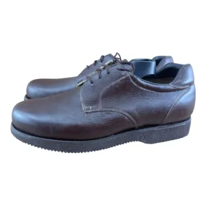 P.W Minor Mens Size 10 D/A Brown Leather CDI Plain Toe Blucher 1160 Vibr…