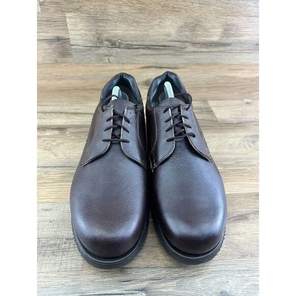P.W Minor Mens Size 10 D/A Brown Leather CDI Plain Toe Blucher 1160 Vibr…