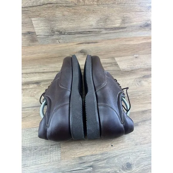 P.W Minor Mens Size 10 D/A Brown Leather CDI Plain Toe Blucher 1160 Vibr…
