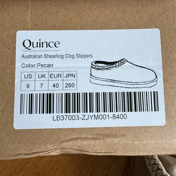 Quince sheepskin clogs NEW