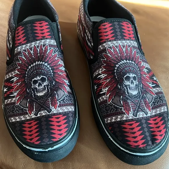 RAAD Shop ‘American Native Chief’ Slip Ons