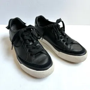 Rag &amp; Bone  RB Army Low Black Leather Sneaker 36.5 6.5