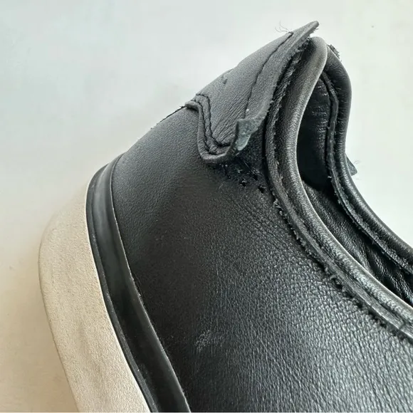 Rag &amp; Bone  RB Army Low Black Leather Sneaker 36.5 6.5