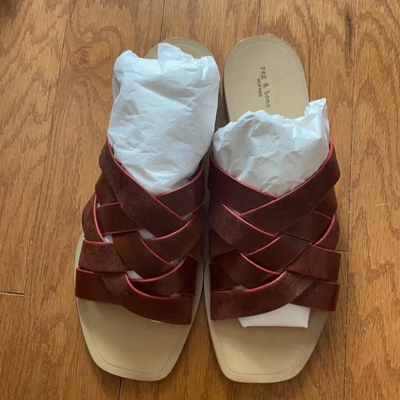 Rag &amp; Bone Red leather sandals | Size 37