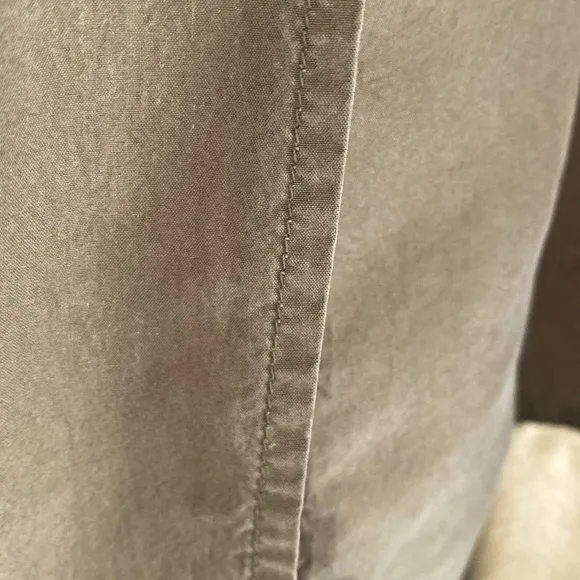 rag &amp; born, silk, light weight trench dress Olive Green Modern Ragged Like New