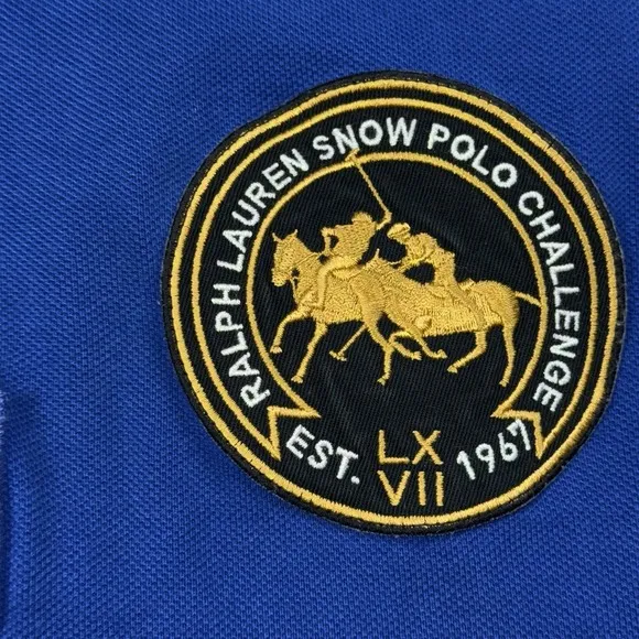 Ralph Lauren Switzerland Winter Cup 2008 Mens Short Sleeve Polo Size Large