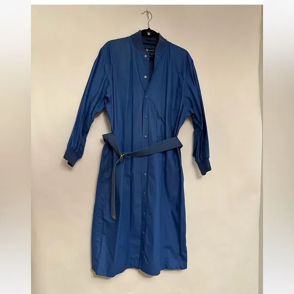 Ralph Lauren Vintage Classic Snap Button Belted Shirt Dress with Belt - Size 8