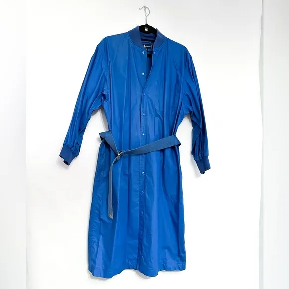 Ralph Lauren Vintage Classic Snap Button Belted Shirt Dress with Belt - Size 8
