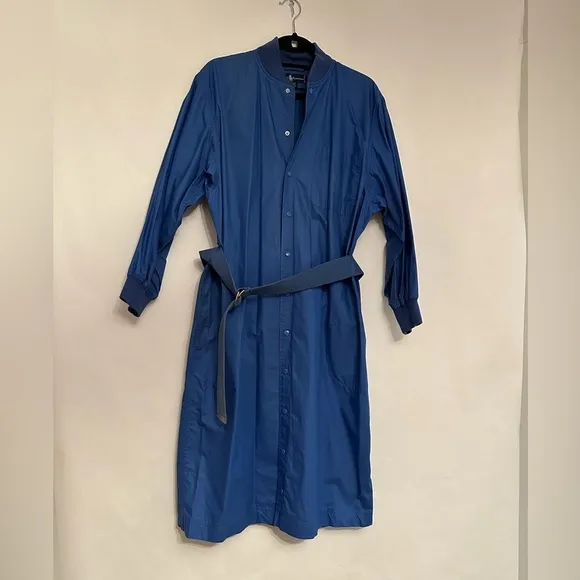 Ralph Lauren Vintage Classic Snap Button Belted Shirt Dress with Belt - Size 8