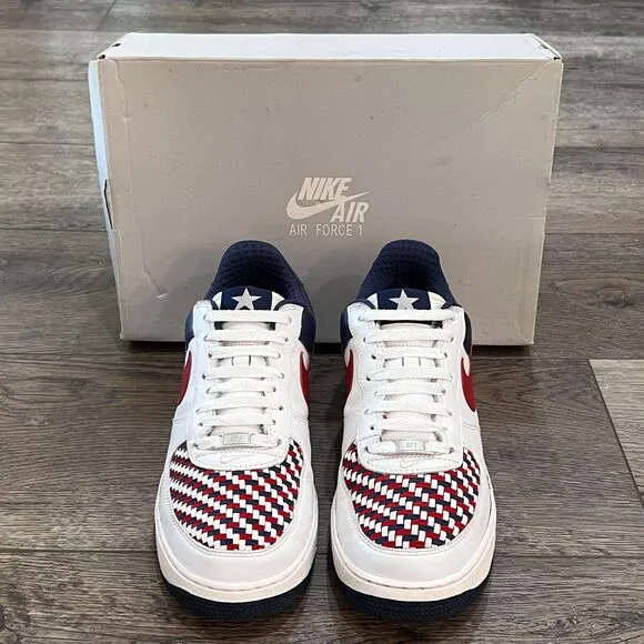 RARE! '06 Nike Air Force 1 'Armed Forces' Patriotic Trump USA Sneakers Men's 9.5