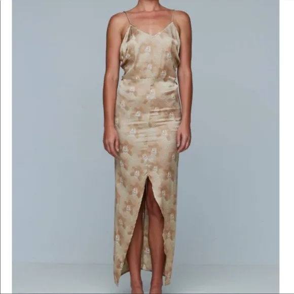RARE print ACACIA modern pacific Nunu silk dress