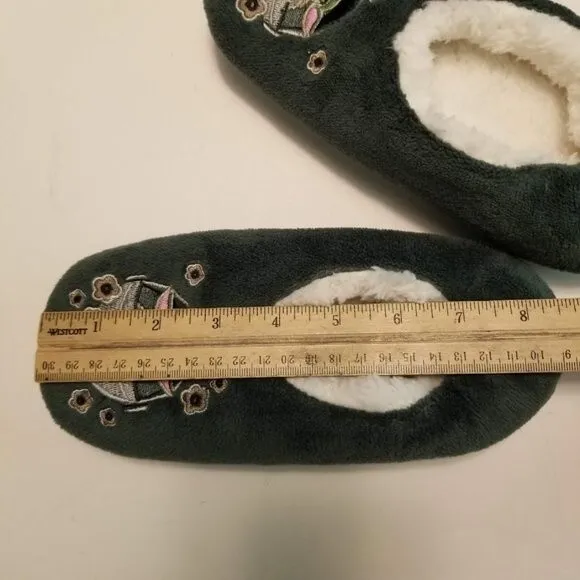 RARE Vera Bradley Grogu Baby Yoda Medallion Cozy Life Slippers Sz Small
