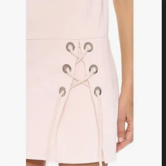 Rebecca Minkoff Elegant Pink Sleeveless mini dress with rope detail