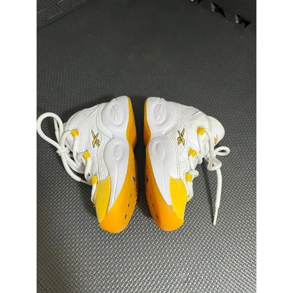 Rebook Allen‎ Iverson Question Mid &quot;Yellow&quot; Sneakers Shoes Size 9c Toddler