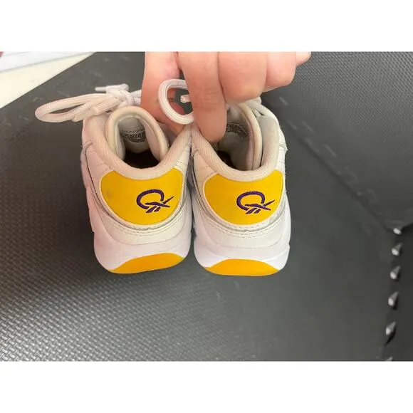 Rebook Allen‎ Iverson Question Mid &quot;Yellow&quot; Sneakers Shoes Size 9c Toddler