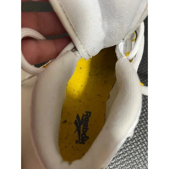 Rebook Allen‎ Iverson Question Mid &quot;Yellow&quot; Sneakers Shoes Size 9c Toddler