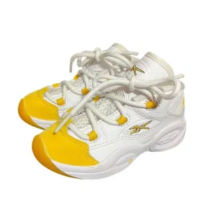 Rebook Allen‎ Iverson Question Mid &quot;Yellow&quot; Sneakers Shoes Size 9c Toddler