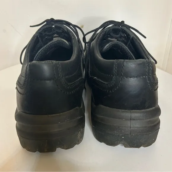 Red Wing King Toe black leather steel toed Oxford oil resistant work shoes.  13D