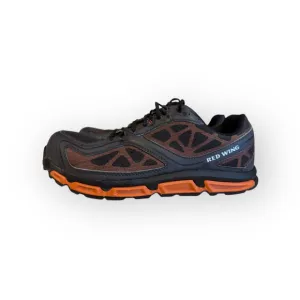 Red Wing Men's Athletic Shoe Aluminum Toe #6388 Black/Orange Sz 9.5