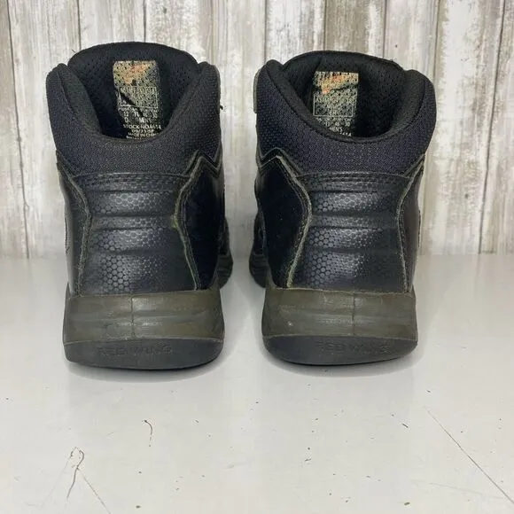 Red Wing Tradesman 5&quot; Waterproof Safety Toe Black Boots Men’s Size 12 D