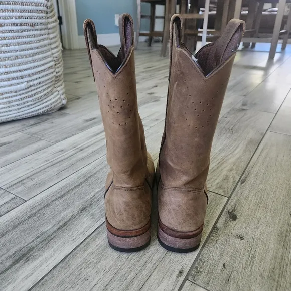 RedHead Destry Nubuck Leather Men’s Pull on Western Work Boots 8.5