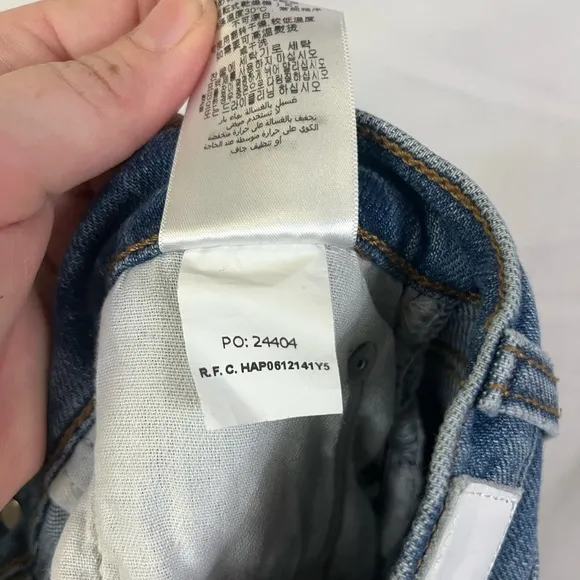 RE/DONE Women’s Mid-Rise Wide Leg Medium Wash Denim Jeans- Size 25