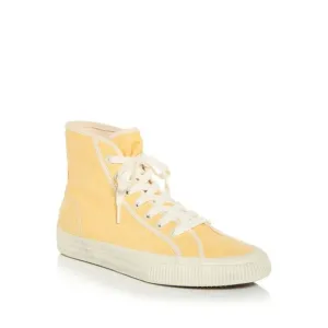 REDONE Womens Yellow Contrast Trim Grommets 90 Platform Sneakers Shoes 41