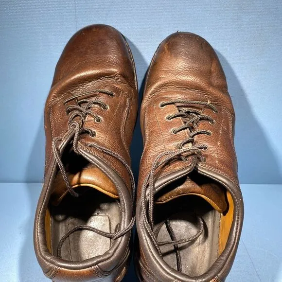 Red Wing Oxford Work Steel Toe Shoes Dark Brown Size 12 D ASTMF 2413-11