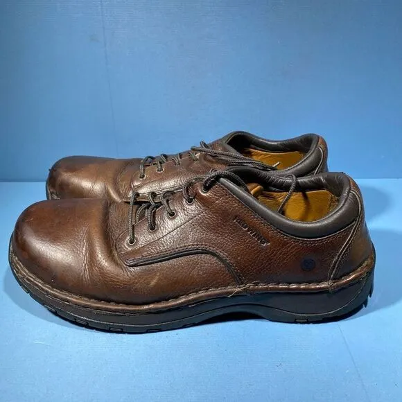 Red Wing Oxford Work Steel Toe Shoes Dark Brown Size 12 D ASTMF 2413-11
