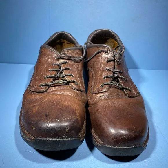 Red Wing Oxford Work Steel Toe Shoes Dark Brown Size 12 D ASTMF 2413-11
