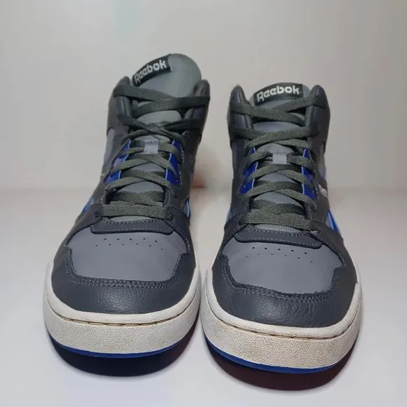 Reebok Men Royal DV6691 Gray Blue Basketball Shoes Sneakers Size 10.5(127 Box 15