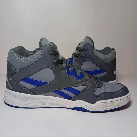 Reebok Men Royal DV6691 Gray Blue Basketball Shoes Sneakers Size 10.5(127 Box 15