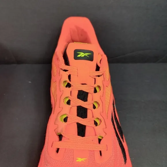 Reebok Nano X2 Orange Flare Acid Yellow Sneakers Athletic Mens Shoes Size 14