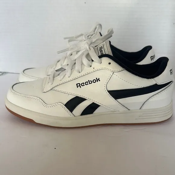 Reebok Royal Techque/Classic White &amp; Navy Sneakers - Men's Size 7.5
