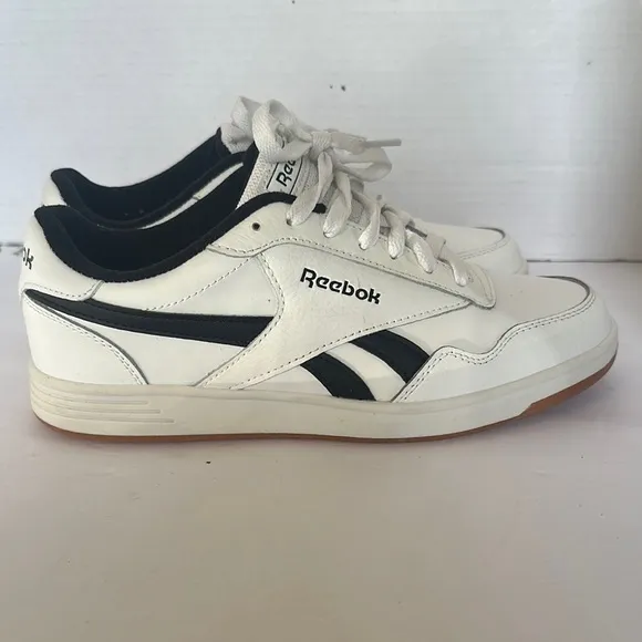 Reebok Royal Techque/Classic White &amp; Navy Sneakers - Men's Size 7.5