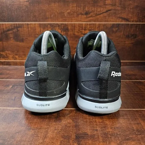 Reebok Sublite Cushion Safety Alloy Toe Work Shoes Black Womens Size 10