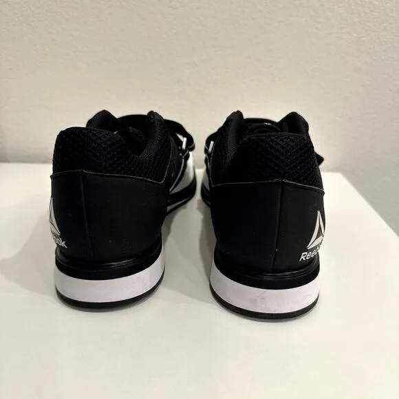Reebok SZ 9M Legacy Lifter PR Shoes Wht/Blk Powerlifting Weightlifting Crossfit