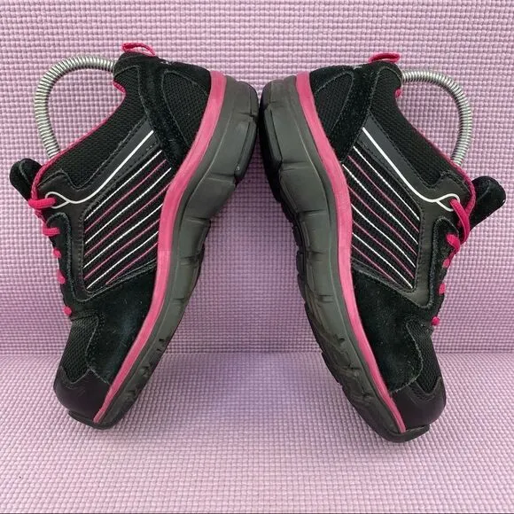 Reebok RB454 Anomar Safety Work Shoes Sneakers Black Pink 6