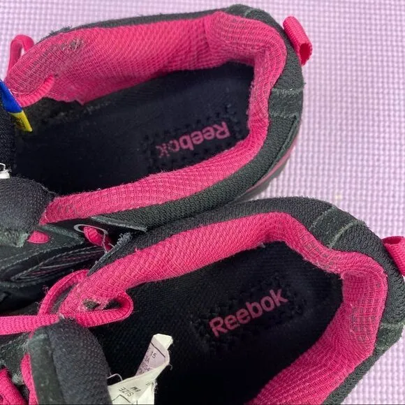 Reebok RB454 Anomar Safety Work Shoes Sneakers Black Pink 6