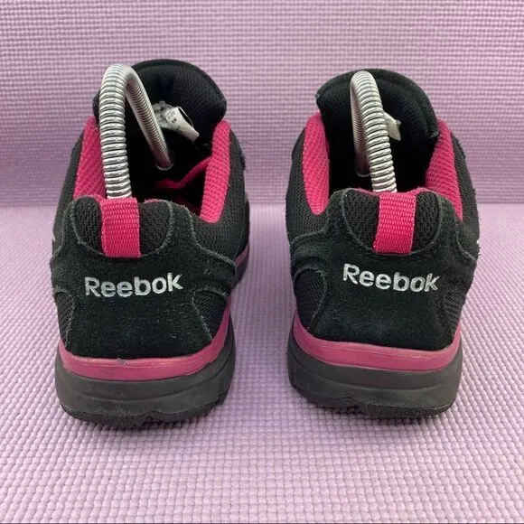 Reebok RB454 Anomar Safety Work Shoes Sneakers Black Pink 6