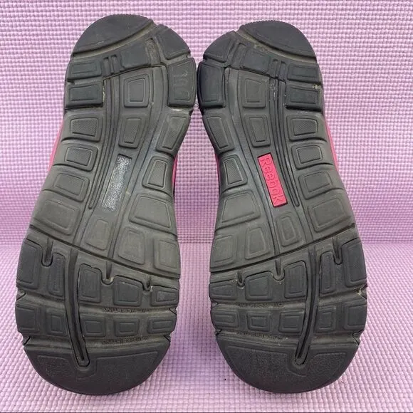 Reebok RB454 Anomar Safety Work Shoes Sneakers Black Pink 6