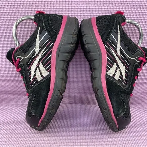 Reebok RB454 Anomar Safety Work Shoes Sneakers Black Pink 6