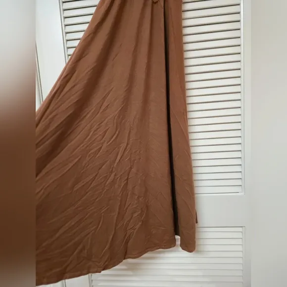 Reformation Jeans - Brown Classic Wrap Short-Sleeve Dress