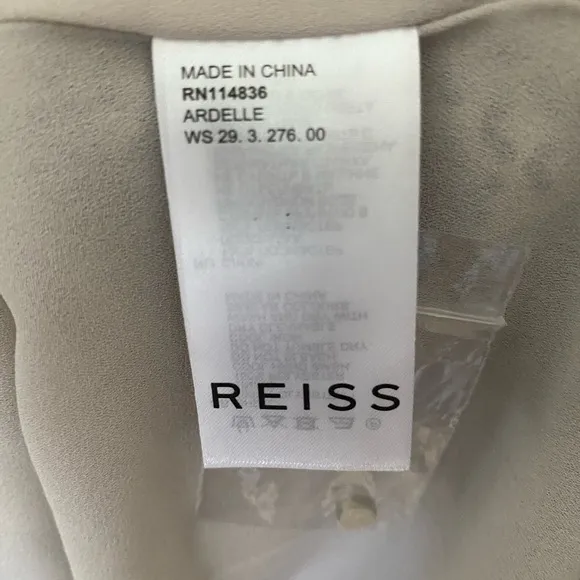 REISS Ardelle Geo Heart Mini Dress Long Sleeve Size 6