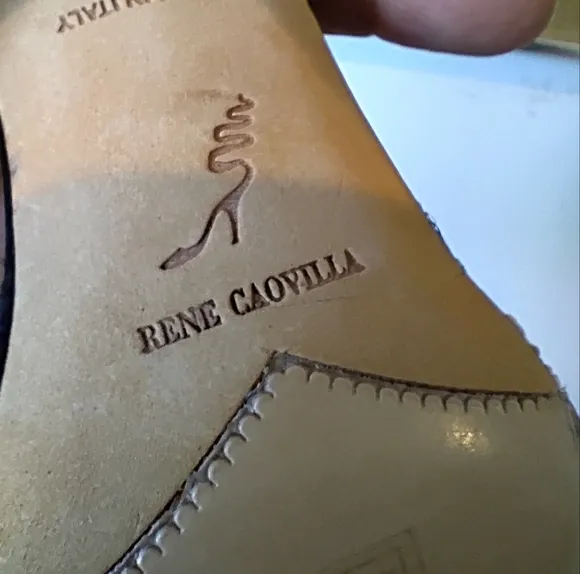 Rene' Caovilla Crystal Embellished Nude Slides Sandals Size 36.5