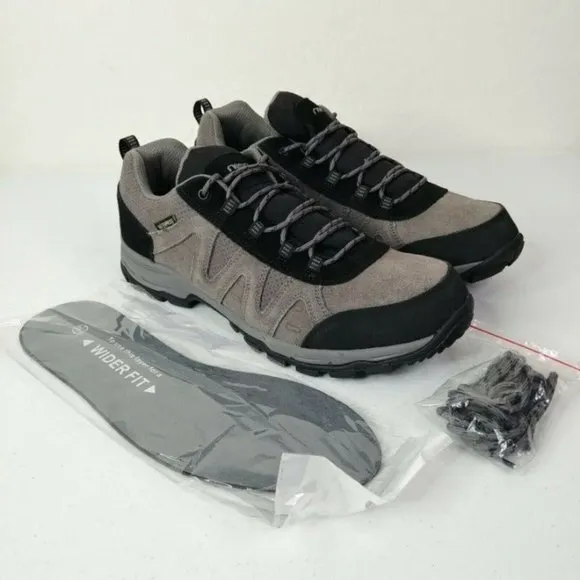 Riemot Waterproof Hiking Shoes Grey Black Lightweight Running Trainers M…