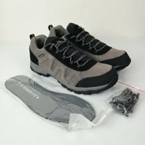 Riemot Waterproof Hiking Shoes Grey Black Lightweight Running Trainers M…