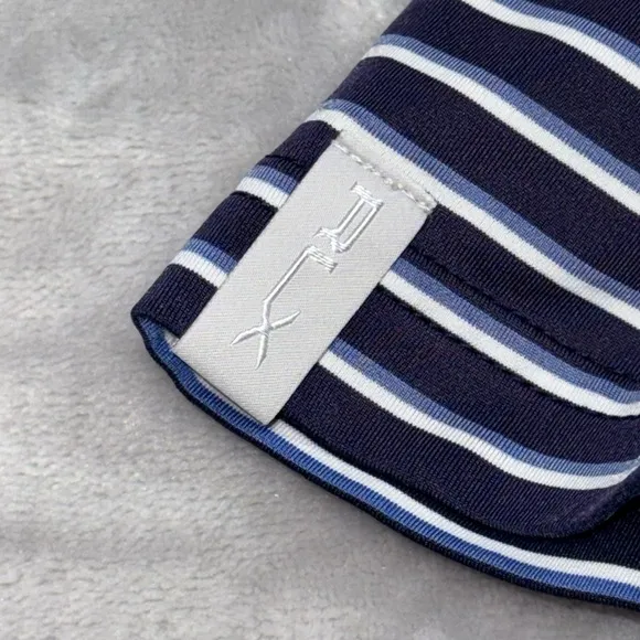RLX Ralph Lauren Golf Polo Shirt Men's L White Stripped (LOT Of 3)