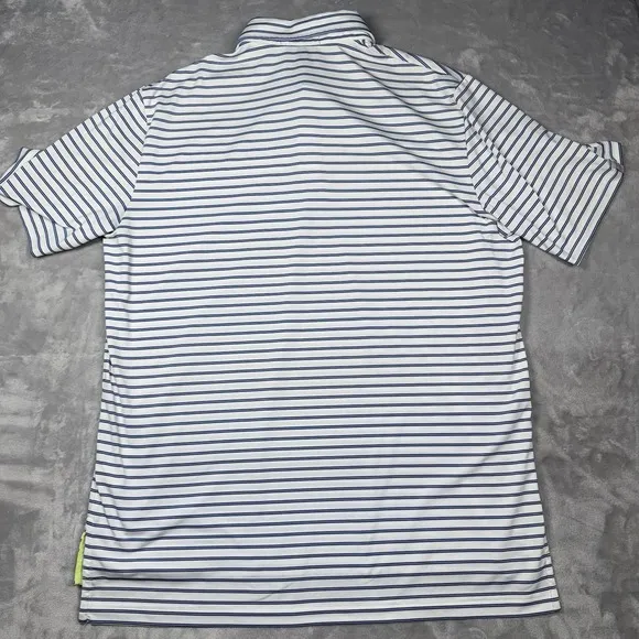 RLX Ralph Lauren Golf Polo Shirt Men's L White Stripped (LOT Of 3)