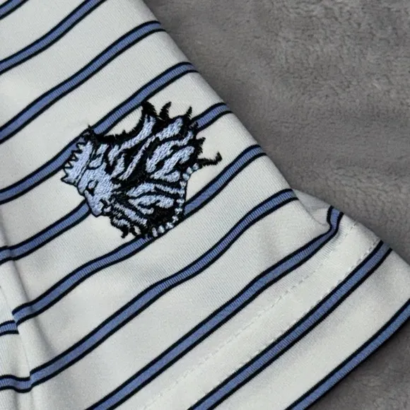 RLX Ralph Lauren Golf Polo Shirt Men's L White Stripped (LOT Of 3)